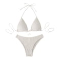 thumbnail image 2 of uublik Women's Swimsuits Bathing Suit for Women Push Up Swimwear Built in Bra Swimsuit Cheeky Bikini Swimsuit White, 2 of 4