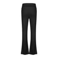 thumbnail image 5 of CHEEREAM Girl's Leggings Cross High Waisted Flare Pants Yoga Bootcut Pants Solid Color Full Length Bell Bottoms, 5 of 7