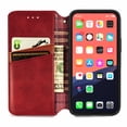 thumbnail image 2 of Decase Leather Wallet Case for iPhone 13 Pro Max PU Leather Embossed Case with Credit Card Slots Magnetic Closure Kickstand Flip Case for iPhone 13 Pro Max 6.7 inch, Red, 2 of 7