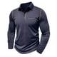 thumbnail image 2 of Blusa y camisa de manga larga con cuello vuelto para hombre, estilo casual, lisa, de manga larga, con cuello vuelto y botones, estilo jersey, para hombre, de poliéster, algodón y poliéster., 2 of 8