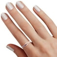 thumbnail image 6 of AFFY Round Shape Simulated Alexandrite Fashion Promise Engagement Ring 14k Rose Gold Over Sterling Silver Ring Size-5.5, 6 of 6