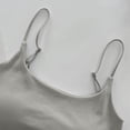 thumbnail image 5 of MDUKONU Tank Tops for Women Square Neck Spaghetti Strap Double Lined Y2K Going Out Camisole Top Size: One Size Grey, 5 of 7