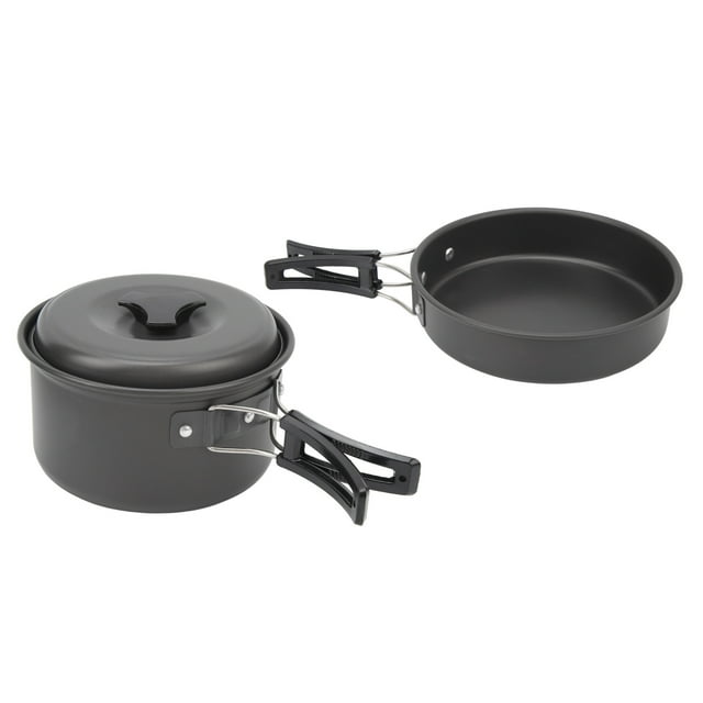 Backpack Camping Pans Set,Camping Cookware Mess Kit Camping Cooking Pans Set Camping Cookware Set Remarkable Clarity