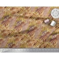thumbnail image 2 of Soimoi Yellow Moss Georgette Fabric Leopard & Wild Animal Skin Print Fabric by Yard 42 Inch Wide, 2 of 3