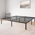 thumbnail image 3 of 14 Inch King Bed Frame, Durable Platform Bed Frame Slat Mattress Foundation Non-Slip Metal Bed Frame No Box Spring Needed Easy Assembly Strong Bearing Capacity (14 Inch King), 3 of 9