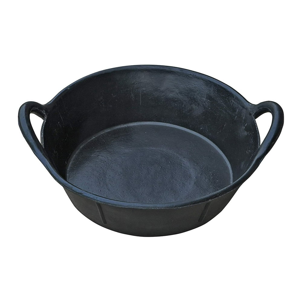 Little Giant 3 Gallon Durable Rubber Livestock Utility Pan, Black