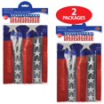 thumbnail image 4 of Beistle - Metallic Stars & Stripes Fringe Banner - 14" x 4' - Pack of 12, 4 of 11