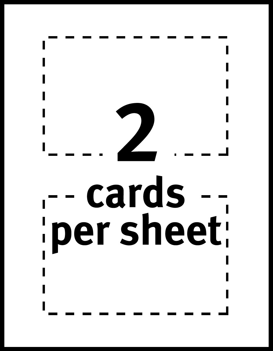Avery Postcards, Matte, Two-Sided Printing, 4