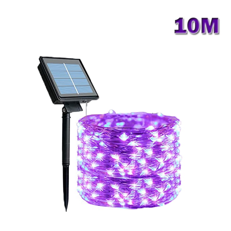 Solar String Fairy Lights 8 modes 10M 20M 30M Waterproof Outdoor Garland Solar