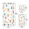 thumbnail image 3 of 3 Piece Bath Towels Set Bath Towel, Hand Towel and Face Towel for Bathroom, Gym, Hotel Small Watercolor Splashes and Dots, 3 of 8