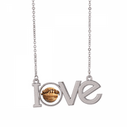 Jovian Eye Spot Shadow Art Deco Fashion Love Necklace Pendant Charm Jewelry