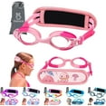 thumbnail image 1 of Kids Swim Goggles for Age 2-8, Toddler-Goggles with Fabric Strap No Leak Pain-Free, Anti-Fog Goggles for Girls Boys, 1 of 5