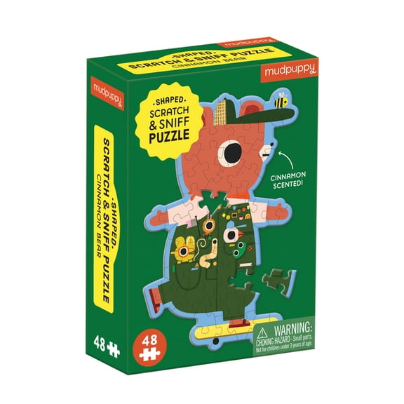 Cinnamon Bear 48 Piece Scratch and Sniff Shaped Mini Puzzle (Other)