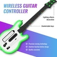 thumbnail image 3 of Guitar Controller Compatible with Nintendo Wii, Guitar Remote with Strap/RGB Light for Guitar Hero,Rock Band 2, Legends of Rock Black, 3 of 11