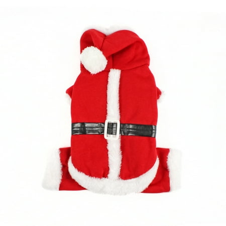 S/M/L/XL Pet Clothes Dog Christmas Costume Cute Cartoon Santa Clothes for Small Dog Cloth Costume Dress Xmas apparel for Kitten Dogs