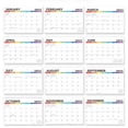 thumbnail image 4 of Fiudx Calendario de Escritorio, Calendario de Planificación de 18 Meses, Recordatorios Mensuales de Vacaciones, Diseño En Papel Grueso, Herramienta Eficiente para La Gestión Del Tiempo, Uso Familiar, 4 of 6