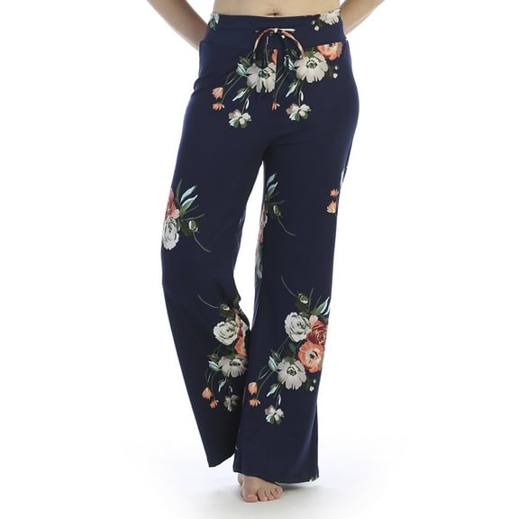 Ladies Drawstring Floral Pants