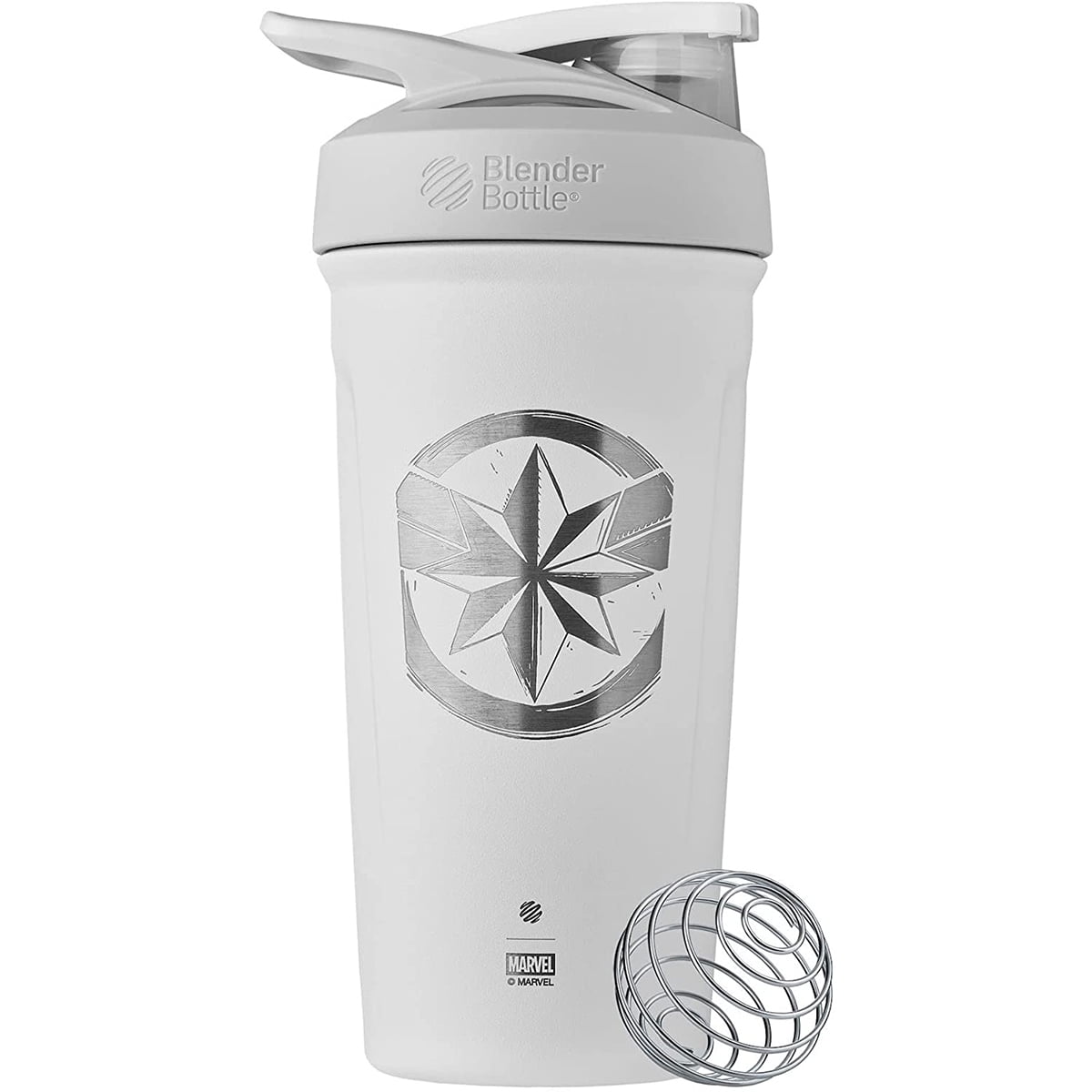Blender Bottle Marvel Strada 24 oz. Insulated Shaker Captain Marvel