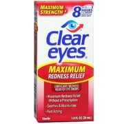 Clear Eyes Maximum Redness Relief Eye Drops 1 oz (Pack of 3)