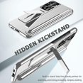 thumbnail image 6 of Compatible Kickstand Case for Samsung Galaxy S23 Case with S Pen & S Pen Holder,4 in 1 Shockproof Eletroplating Protective Camera Protector Case for Galaxy S23 Case,Samsung S23 Stand Case Silver, 6 of 14