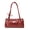 red, variant on Kawaii PU Polka Dot Boston Bag for Women, Zipper Closure Shoulder Handheld Underarm Bag for Daily Use (13.0" x 5.9" x 3.5", 0.77 lb)