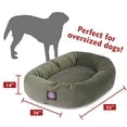 thumbnail image 3 of Majestic Pet Faux Suede Bagel Pet Bed for Dogs, Calming Dog Bed Washable, Extra Large, Sage, 3 of 5