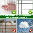 thumbnail image 3 of 19 Gauge 1/2 Inch Hardware Cloth 72x100 Ft – Black Galvanized Steel Mesh | Chicken Wire Fence, Poultry Netting, Garden/Snake Protection & Tree Guard Rolled Fencing, 3 of 7