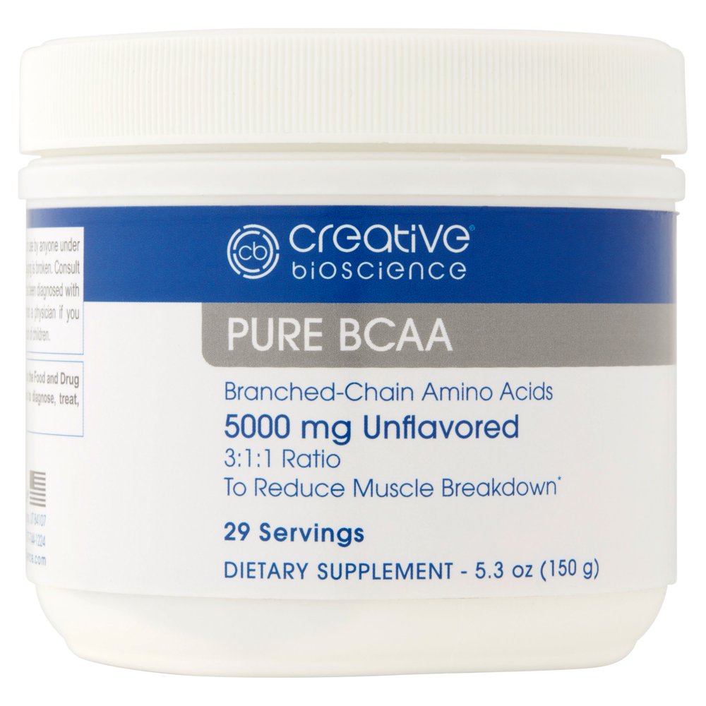 Creative Bioscience Pure BCAA Powder, 29 Servings