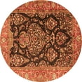 thumbnail image 1 of Ahgly Company Indoor Round Persian Orange Traditional Area Rugs, 5' Round, 1 of 1