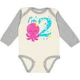 thumbnail image 3 of Inktastic I'm Two- cute octopus birthday Boys or Girls Long Sleeve Baby Bodysuit, 3 of 5