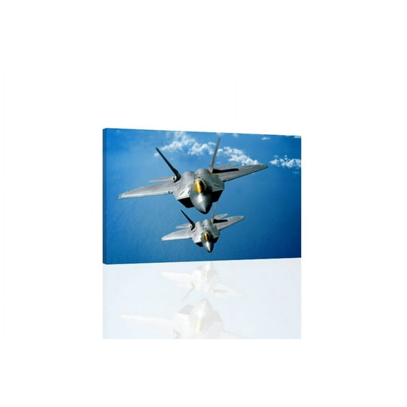 """F 22 Raptors"" Canvas or Print Wall Art"
