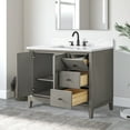 thumbnail image 4 of Vanity Art 42" Bathroom Vanity with Sink and Engineered Marble Top, Freestanding Storage Cabinet with 2 Drawers, 1 Shelf and Flip Down Tray, 4 of 8