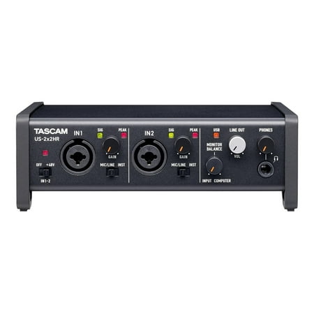 TASCAM - US-2X2HR USB Audio Interface - Black