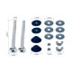 thumbnail image 3 of Juego de 2 suruburi pentru scaunul de toaleta, Inox/ Cauciuc, 80 mm, Argintiu/ Negru, 3 of 4