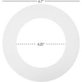 thumbnail image 3 of 12 Pack 4 in. Goof Rings for Recessed Lights, Can or Canless Lighting Round Downlight Trim Ring, Outer Diameter 6.7” Inner Diameter 4.25”, Durable Plastic Design, White Extended Trim, 3 of 5