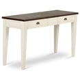 thumbnail image 1 of Table Console Cayla en Chêne Foncé et Blanc, 1 of 9