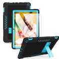 thumbnail image 1 of Mignova pour Fire HD 10 Case, Heavy-Duty Drop-Proof Shock-Resistant Rugged Protective Case (avec Support) pour All-New Amazon Fire HD 10 & Fire HD 10 Plus (11e Génération, Version 2021) (Noir/bleu+1 Pack), 1 of 6