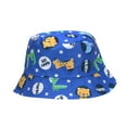 thumbnail image 3 of Oiyii Infant Boy’S Outdoor‑Focused Sun Hats Jungle‑Animal‑Printed Bucket Hats, Blue, 3 of 3