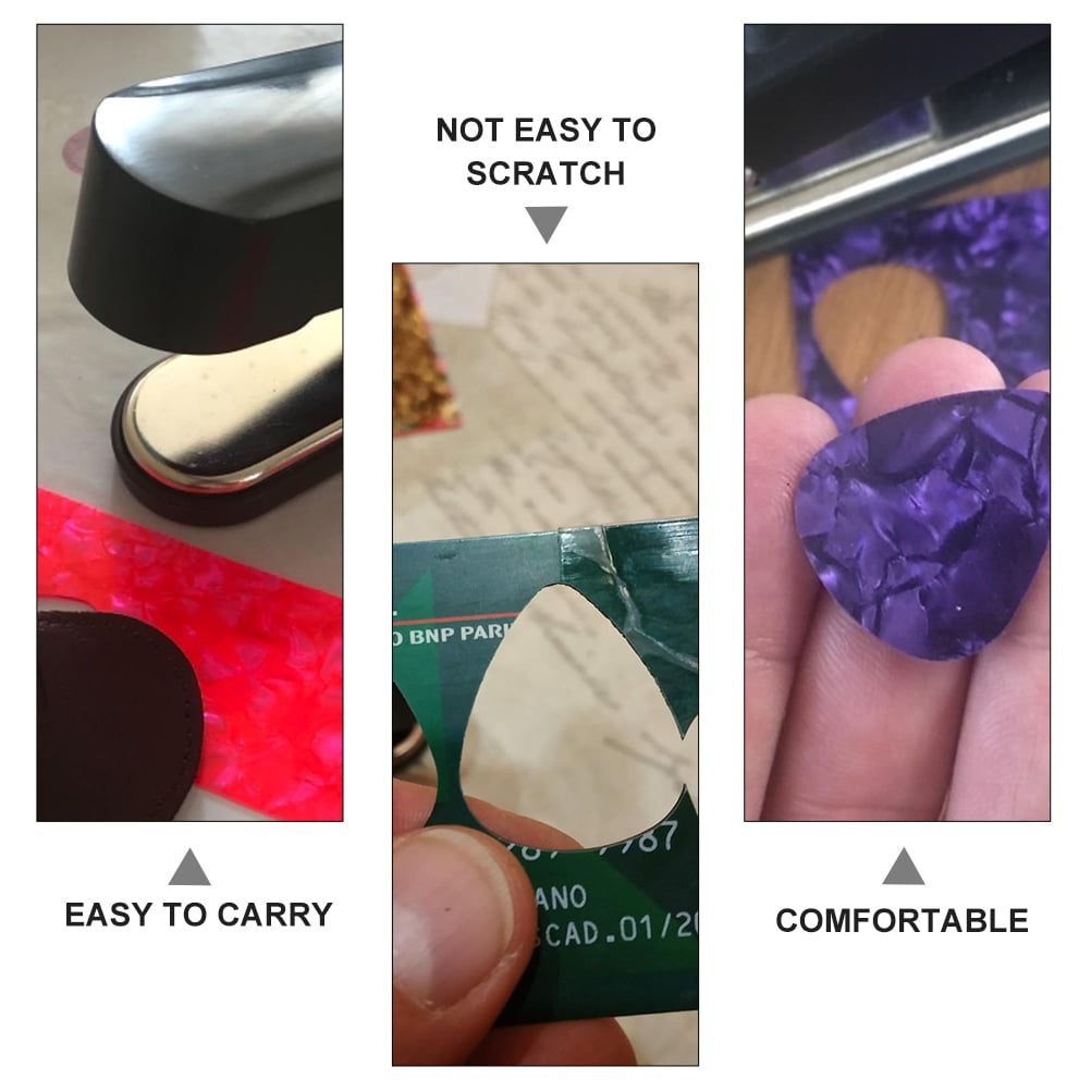 FOLOYORI 1Set DIY Guitar Making Tool for Creating Picks from Plastic Cards with Easy Hand Press