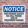 thumbnail image 4 of (2 Pack) For Patient Safety No Cell Phone Use In OSHA Notice Sign 18 Inch X 12 Inch Plastic Sign, Weather Resistant, UV Protected for Workplace, Business, and Construction Site, Made in, 4 of 8