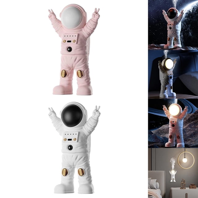2x Difusor de aceite esencial moderno Figuras Escultura Adorno de mesa Decoración blanco y rosa Macarena Difusor de aceite esencial