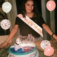 thumbnail image 6 of 18th Birthday Decorations for Girls Rose Gold, 18 Years Old Party Supplies, Made In 2004 Foil Balloons Happy 18th Birthday Sash Cake Topper Fringe Curtain for 18th Bday Decorations, 6 of 7