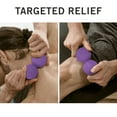 thumbnail image 3 of Microdry Dual-Ball Massage Roller for Deep Tissue Relief, Purple, 3 of 6
