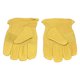 thumbnail image 3 of Guantes de piel de vaca con dedos completos, Protector de manos antidesgaste para trabajar, montar, escalar, jardinería, talla L, 3 of 5