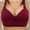 Wine, variant on Sheghy Wireless Bras for Women Plus Size B-C Cup Women's Mesh underwire-Free Front-Closure Breathable Comfort Bra,Black 44
