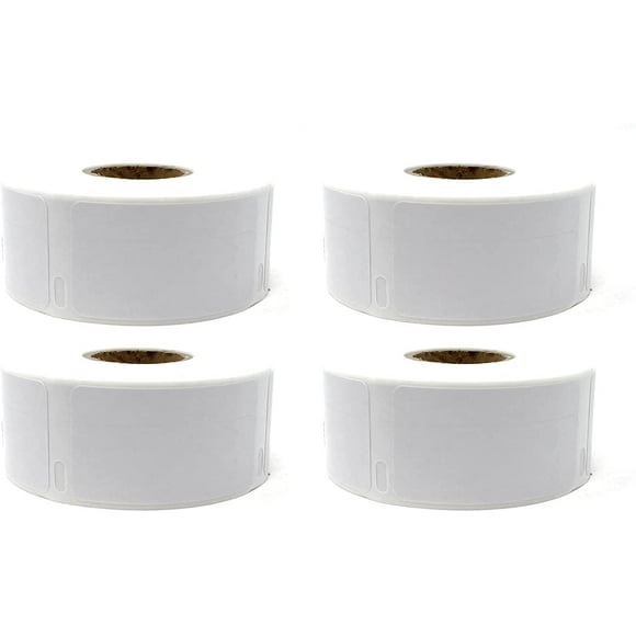 4 Rolls of Dymo Compatible Labels, Strong Self-Adhesive Address, Shipping and Barcode Labels Compatible with Dymo Label