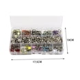 thumbnail image 4 of veasfak Snap Buttons Hollow Solid Snap Buttons Snap Buttons for Clothing Accessory Craft 100 witout Pliers, 4 of 8