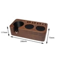 thumbnail image 7 of Esquirla Coffee Tamper Holder Non Slip Coffee Tamper Espresso Station Anti Slip Wooden Coffee Tamper Station Base for Counters Home Walnut, 7 of 7