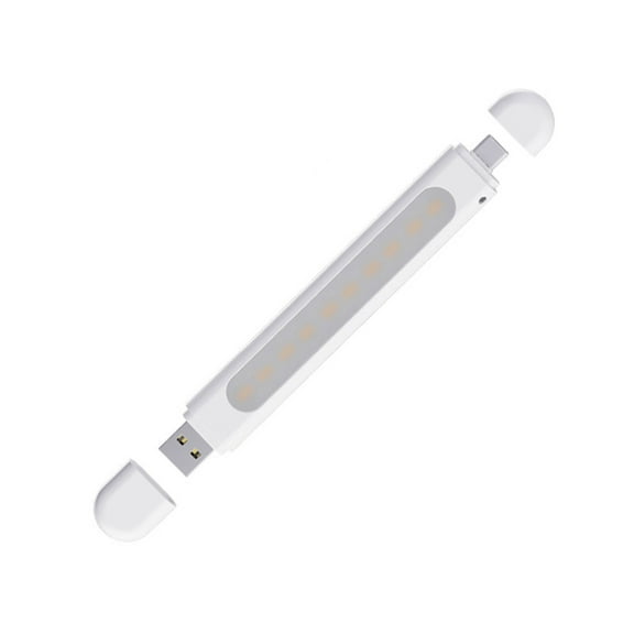 Usb LED Light 10 LED Beads TypeC Night Lamp Support USB or UsbC for Car Computer and Power Banks