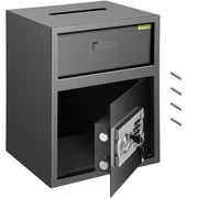 VEVORbrand Digital Depository Safe 1.7 Cubic Feet Security Safe Box Made of Carbon Steel with Deposit Slot with Two Emergency Keys Depository Safe Box for Home Hotel Restaurant and Office